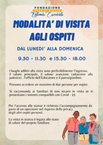 MODALITA’ E ORARI DI VISITE